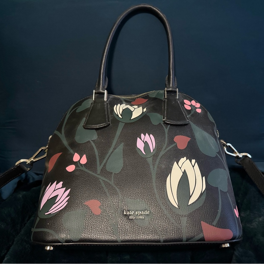 Kate Spade Black Floral Bag